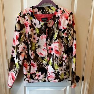MOLLY & MAX Women's Jacket Blazer Floral Dressy Colorful Size Large